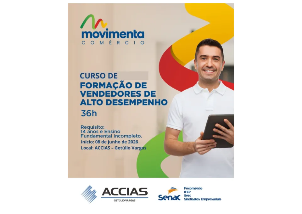 FORMAÇÃO DE VENDEDORES DE ALTO DESEMPENHO - 36 HORAS – 12 encontros
