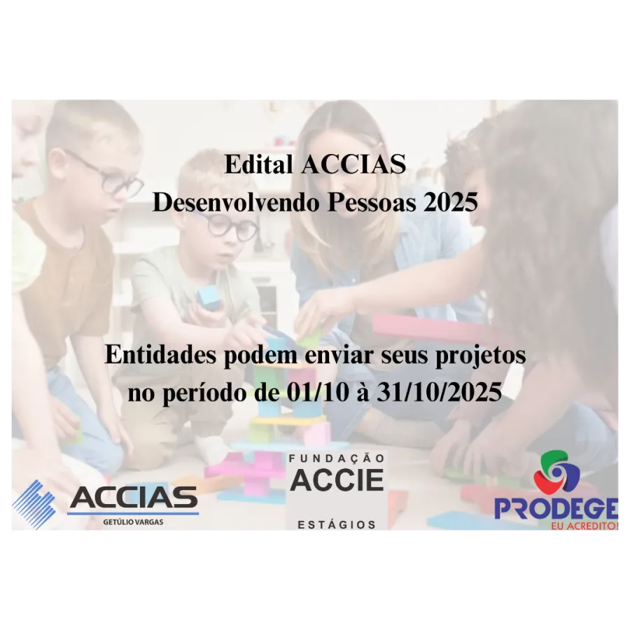 Está aberto o edital ACCIAS Desenvolvendo Pessoas 2025